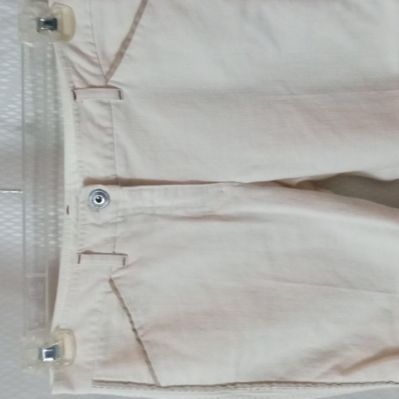 Theory  4 Pocket Capri Size 4 Cream with Tan trim  Preowned - Picture 2 of 13